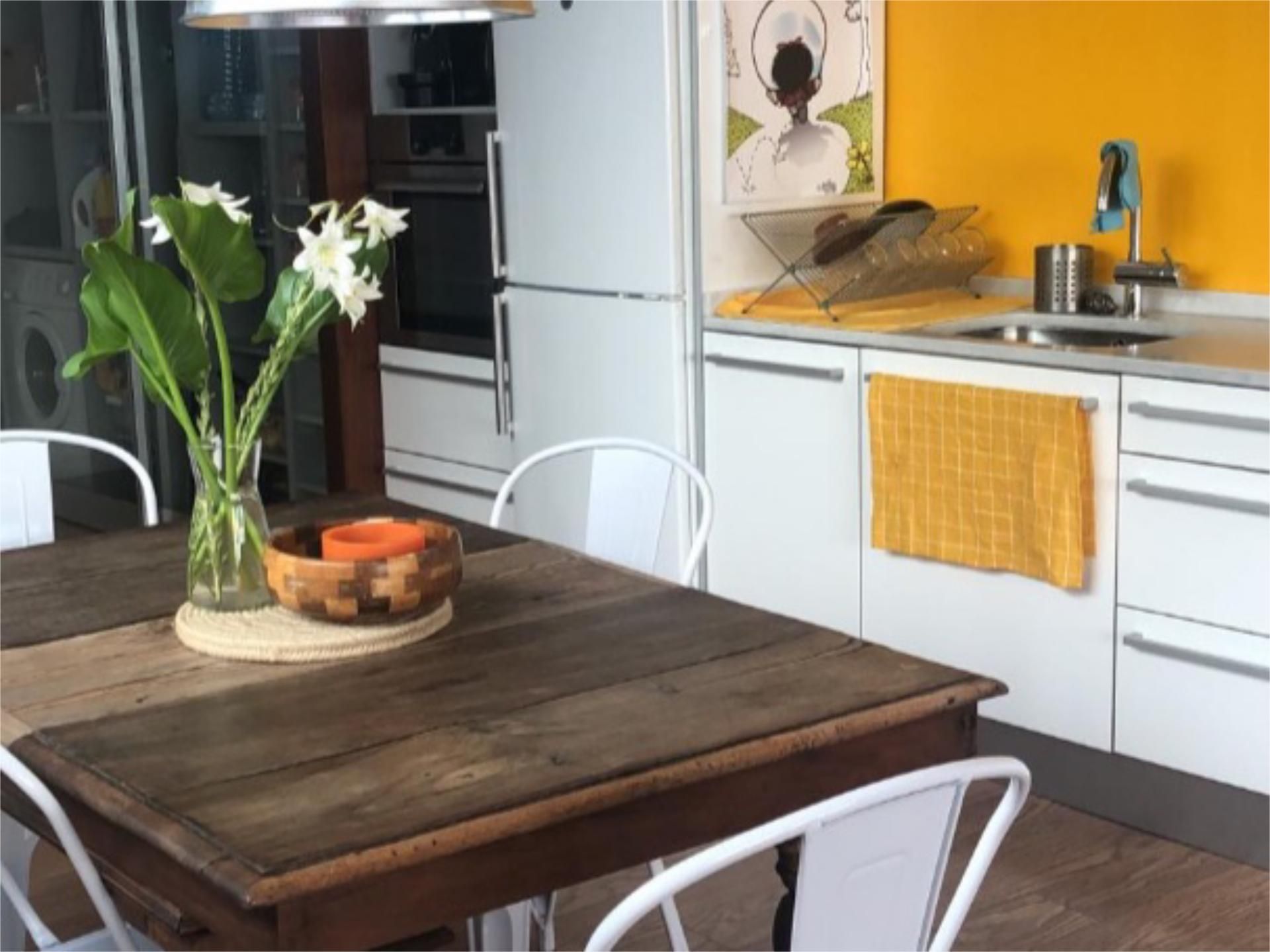 Cocina de Piso de alquiler en Gandia con Aire acondicionado, Calefacción y Parquet
