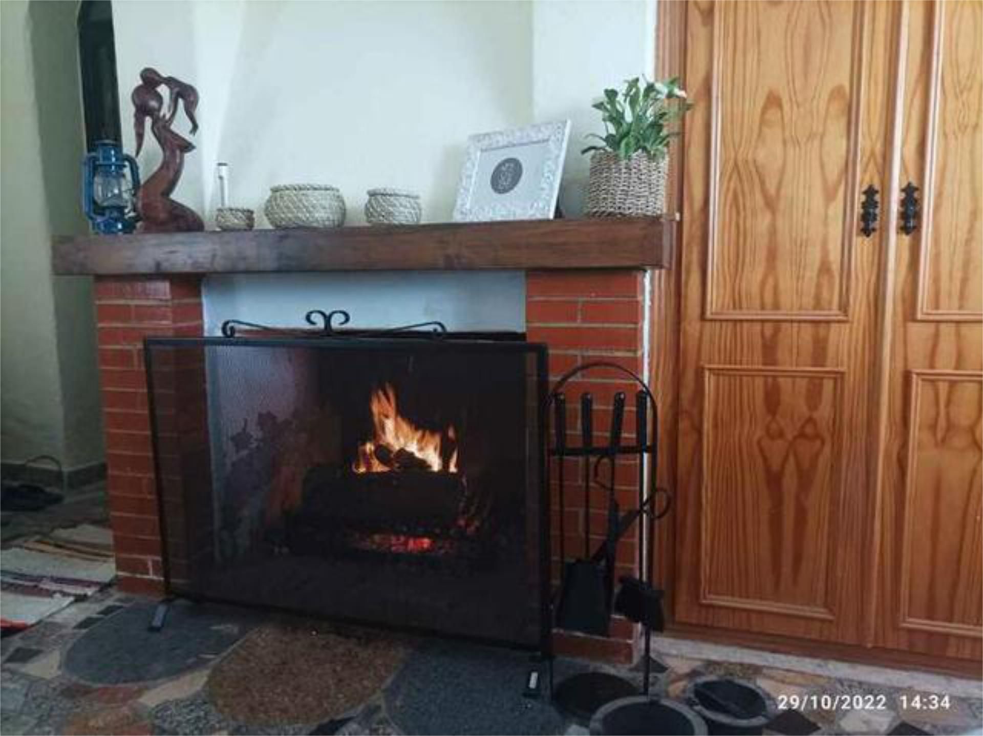 Jardí de Casa adosada en venda en Villar de Rena amb Piscina i Moblat