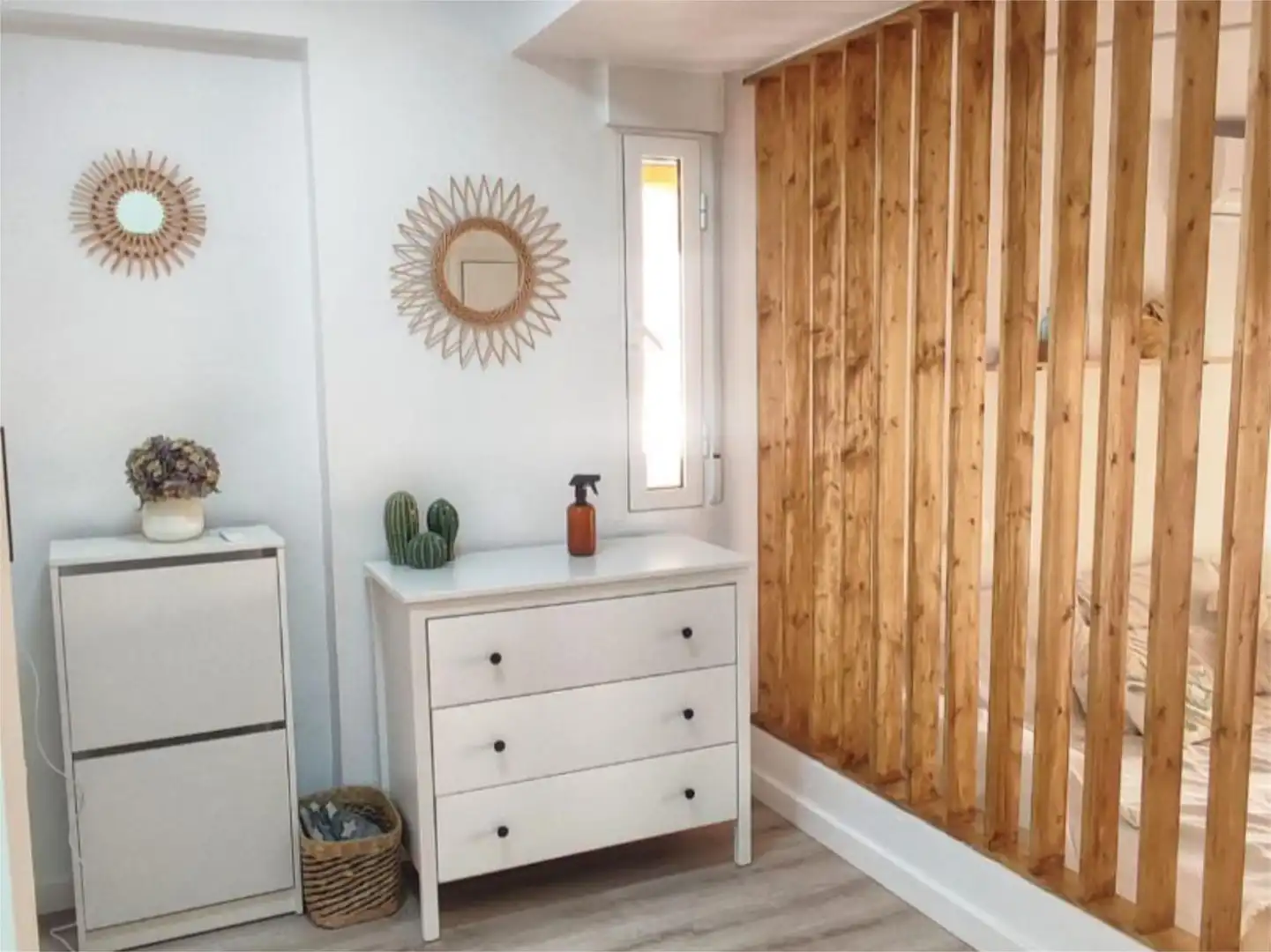 Wohnungen zur Miete in Playa de las Gaviotas - El Pedrucho Schlafzimmer von Wohnungen zur Miete in La Manga del Mar Menor mit Klimaanlage, Heizung und Terrasse