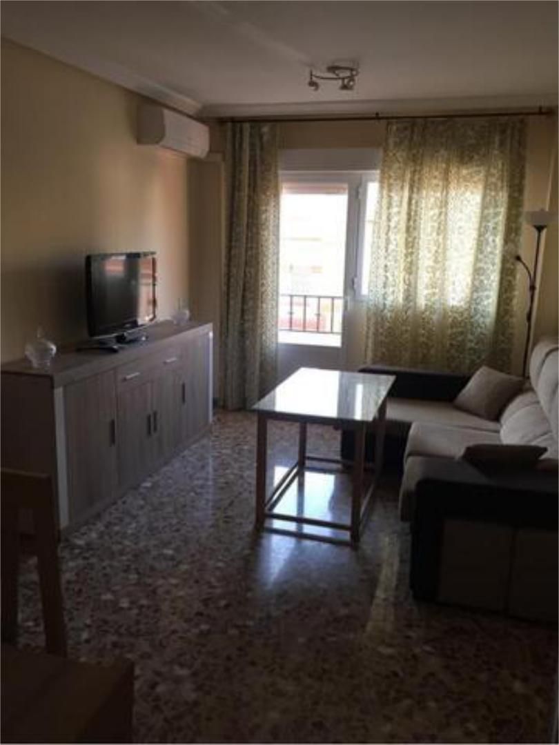 Living room of Flat to rent in Almendralejo  with Terrace and Furnished