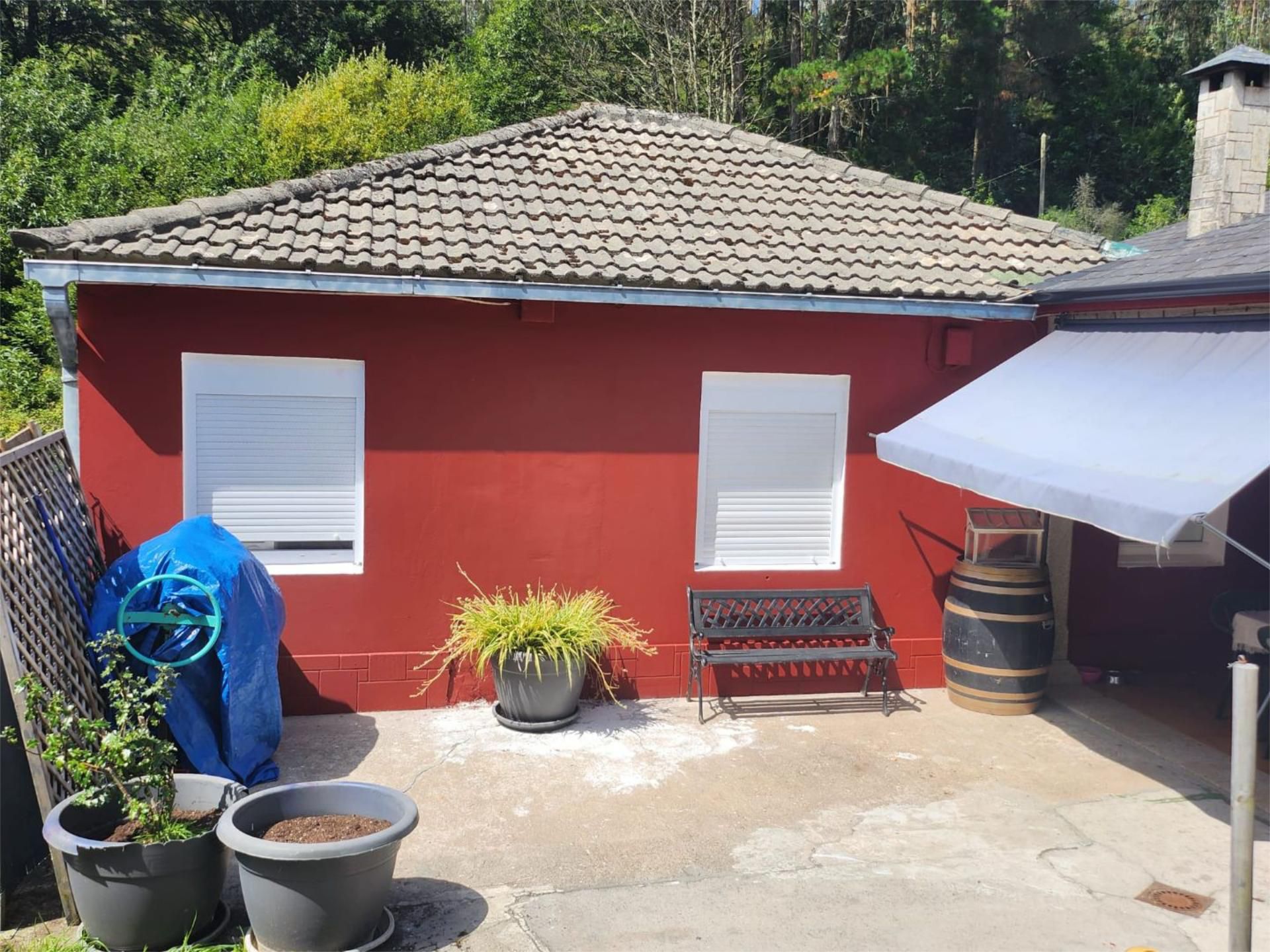 Exterior view of Flat for sale in Cerdido  with Heating, Private garden and Furnished