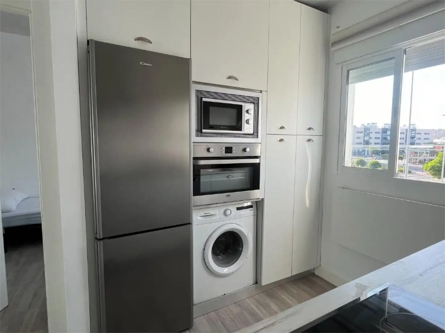 Kitchen of Flat for share in Jerez de la Frontera  with Air Conditioner, Heating and Furnished