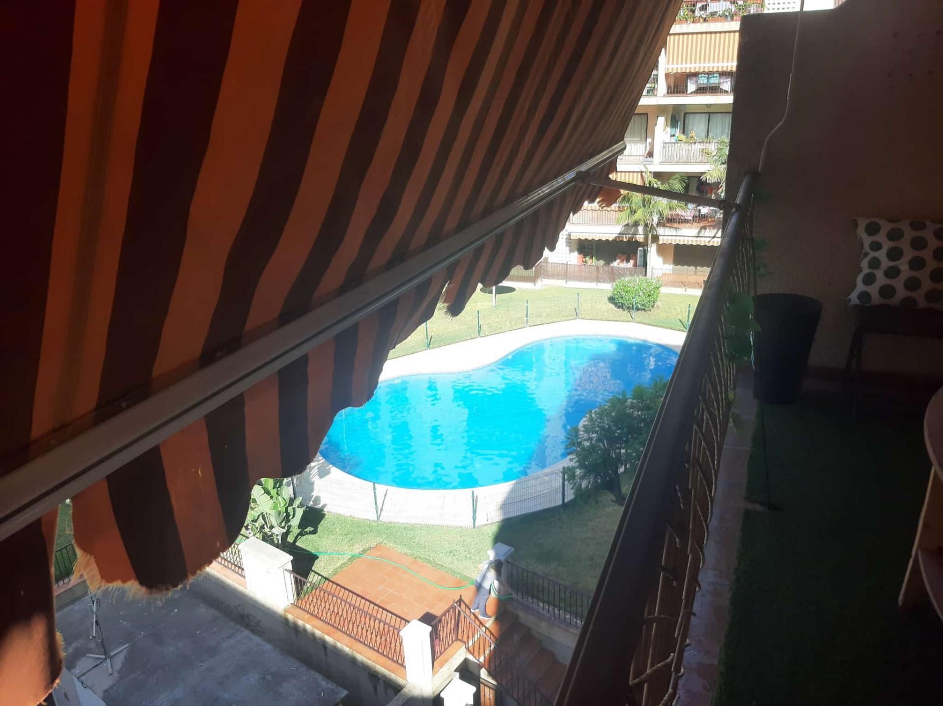 Swimming pool of Flat for sale in Manilva  with Air Conditioner, Terrace and Swimming Pool