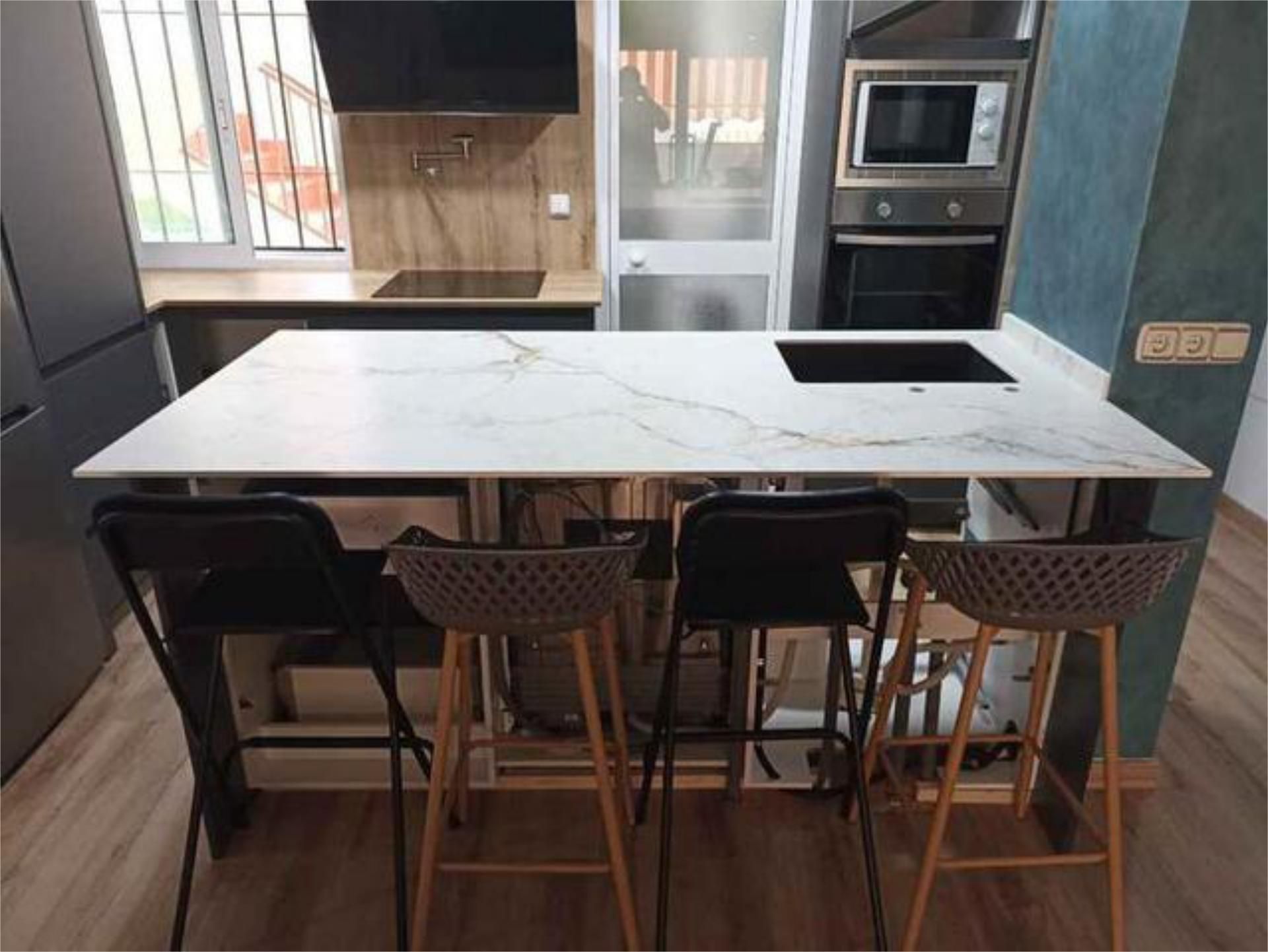 Kitchen of Flat to rent in  Madrid Capital  with Private garden, Terrace and Swimming Pool