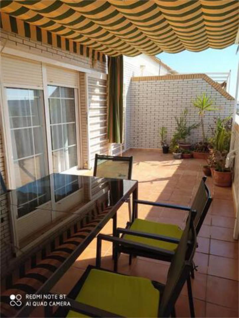 Terrace of Flat to rent in Roquetas de Mar  with Terrace, Swimming Pool and Furnished
