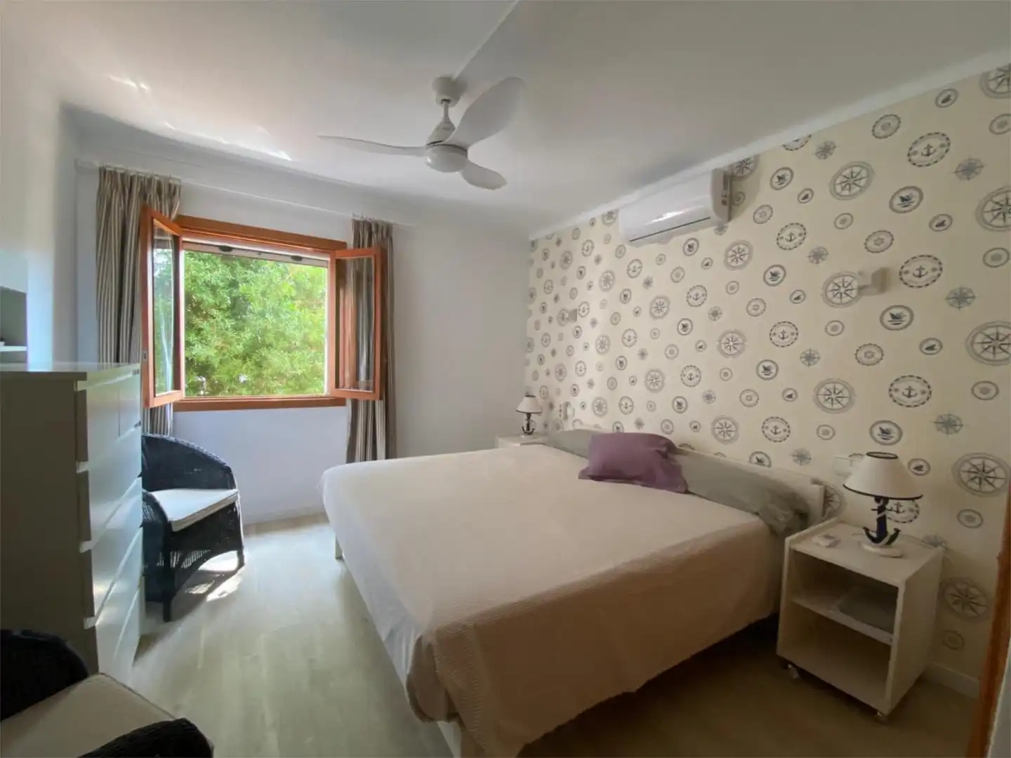 Flat for rent in Carrer el Castell d'en Catoi, 7, Sa Ràpita - Ses Covetes Bedroom of Flat for rent in Campos with Air Conditioner, Heating and Private garden