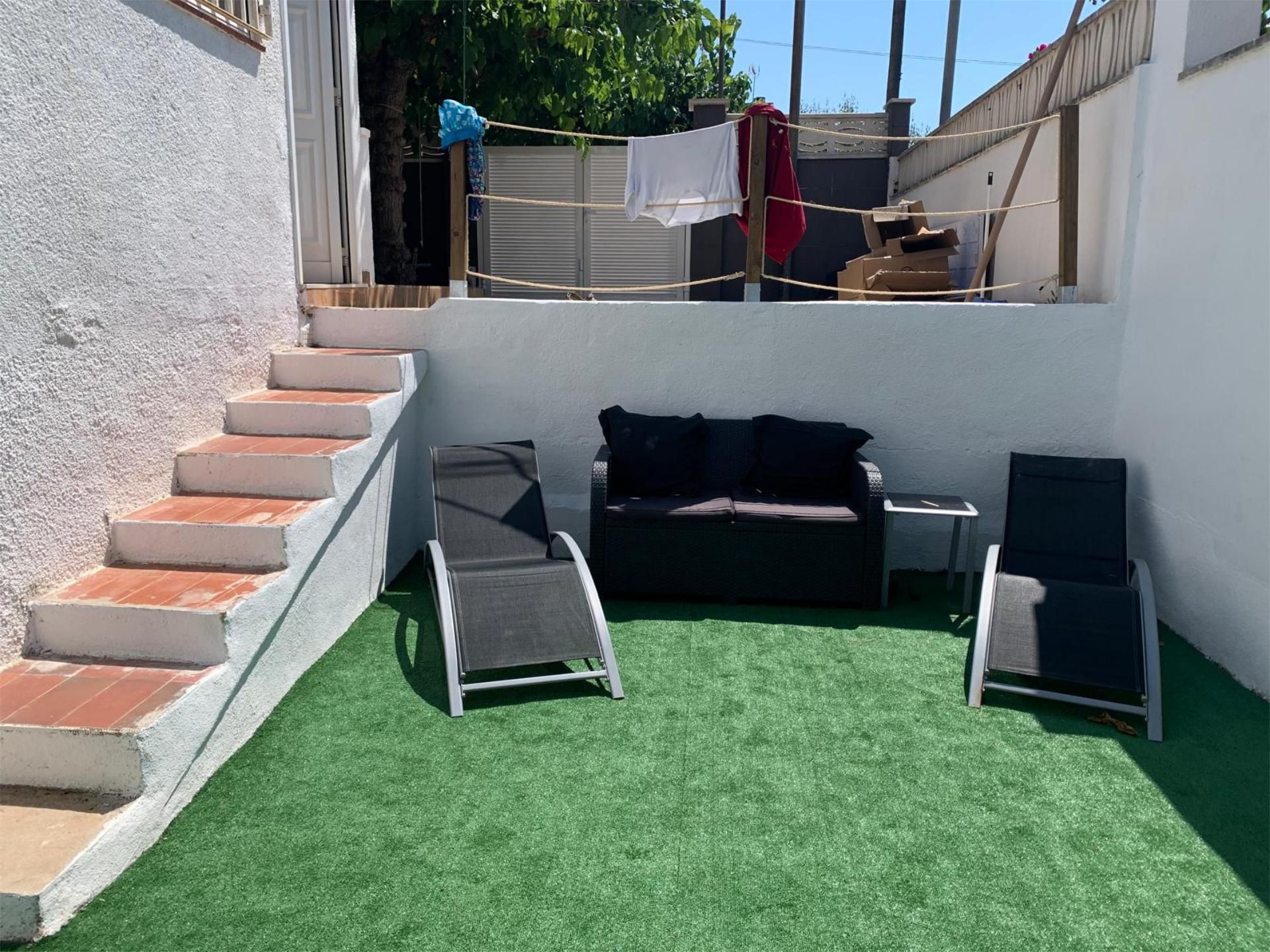 Terrace of Single-family semi-detached for sale in Creixell  with Air Conditioner, Private garden and Terrace