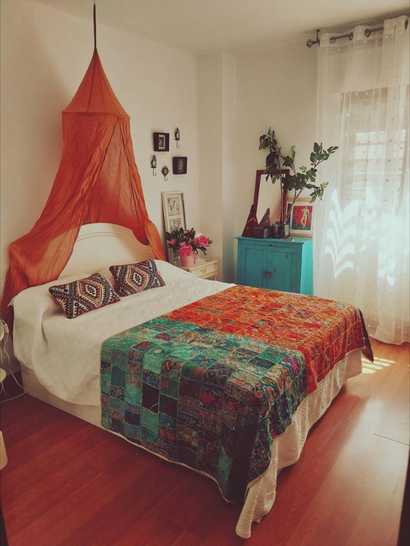 Bedroom of Flat to share in Valdemoro  with Private garden, Parquet flooring and Storage room