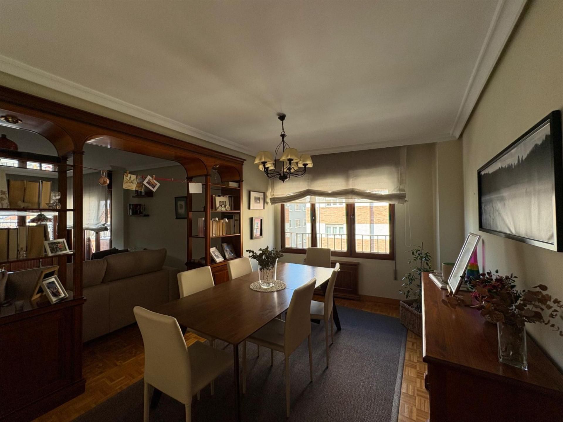 Dining room of Flat for sale in Avilés  with Heating, Parquet flooring and Terrace