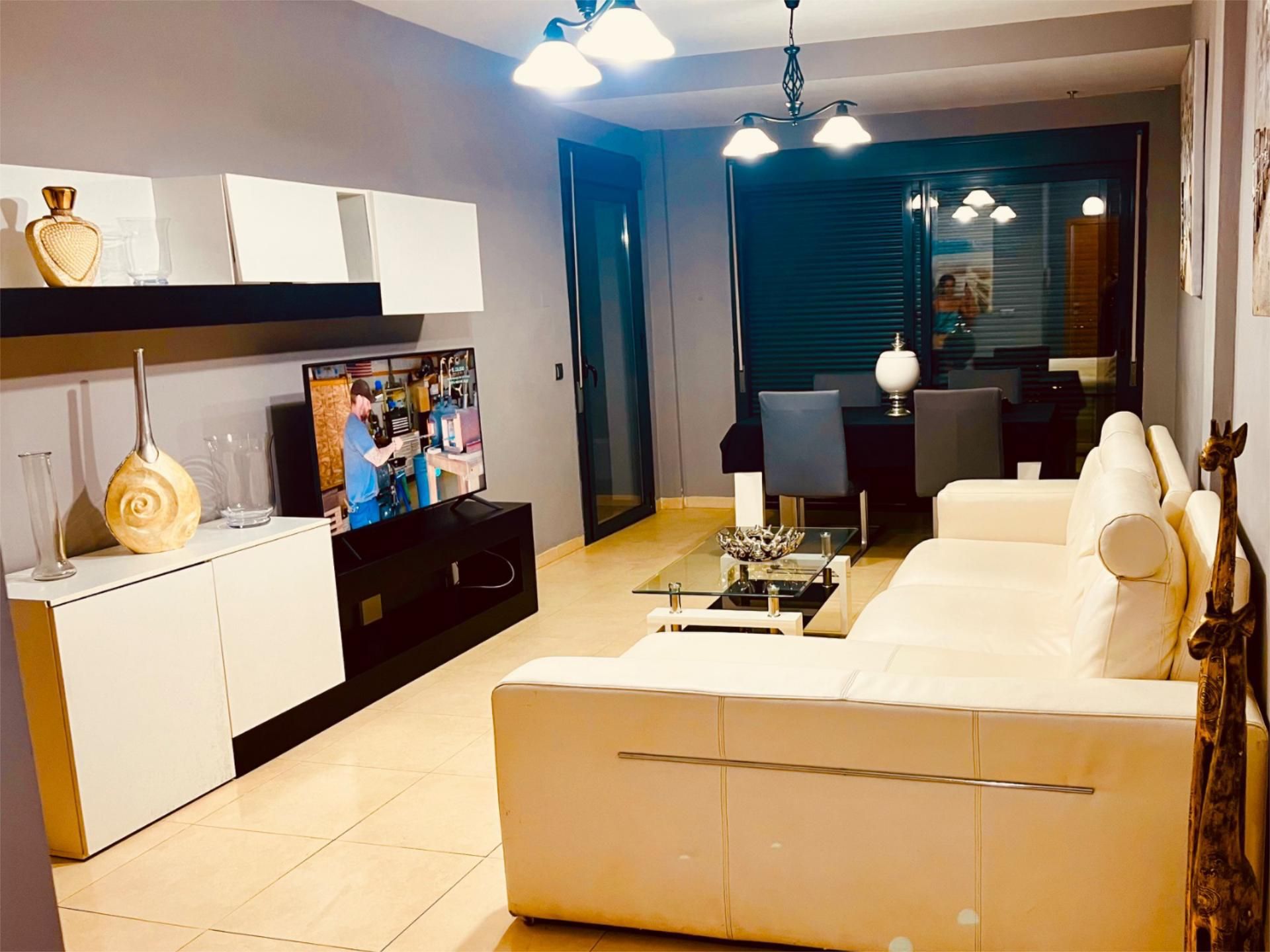 Living room of Flat for sale in Roquetas de Mar  with Air Conditioner and Terrace