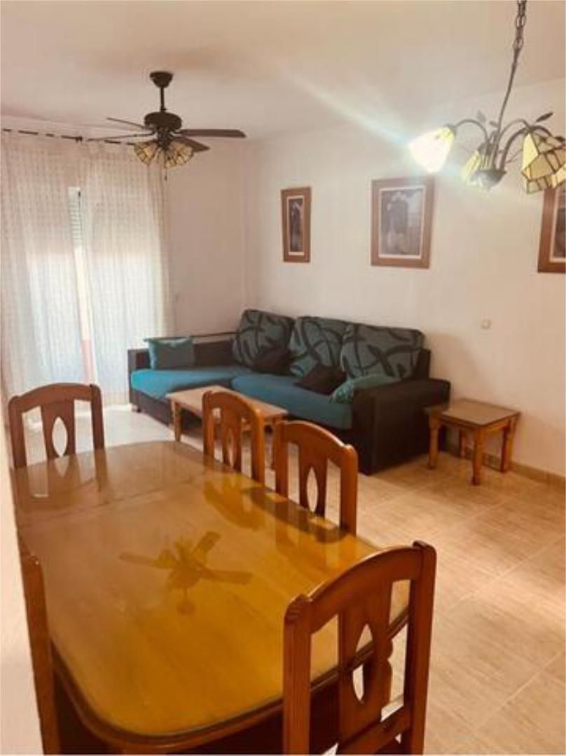 Living room of Flat to rent in Roquetas de Mar  with Heating and Furnished