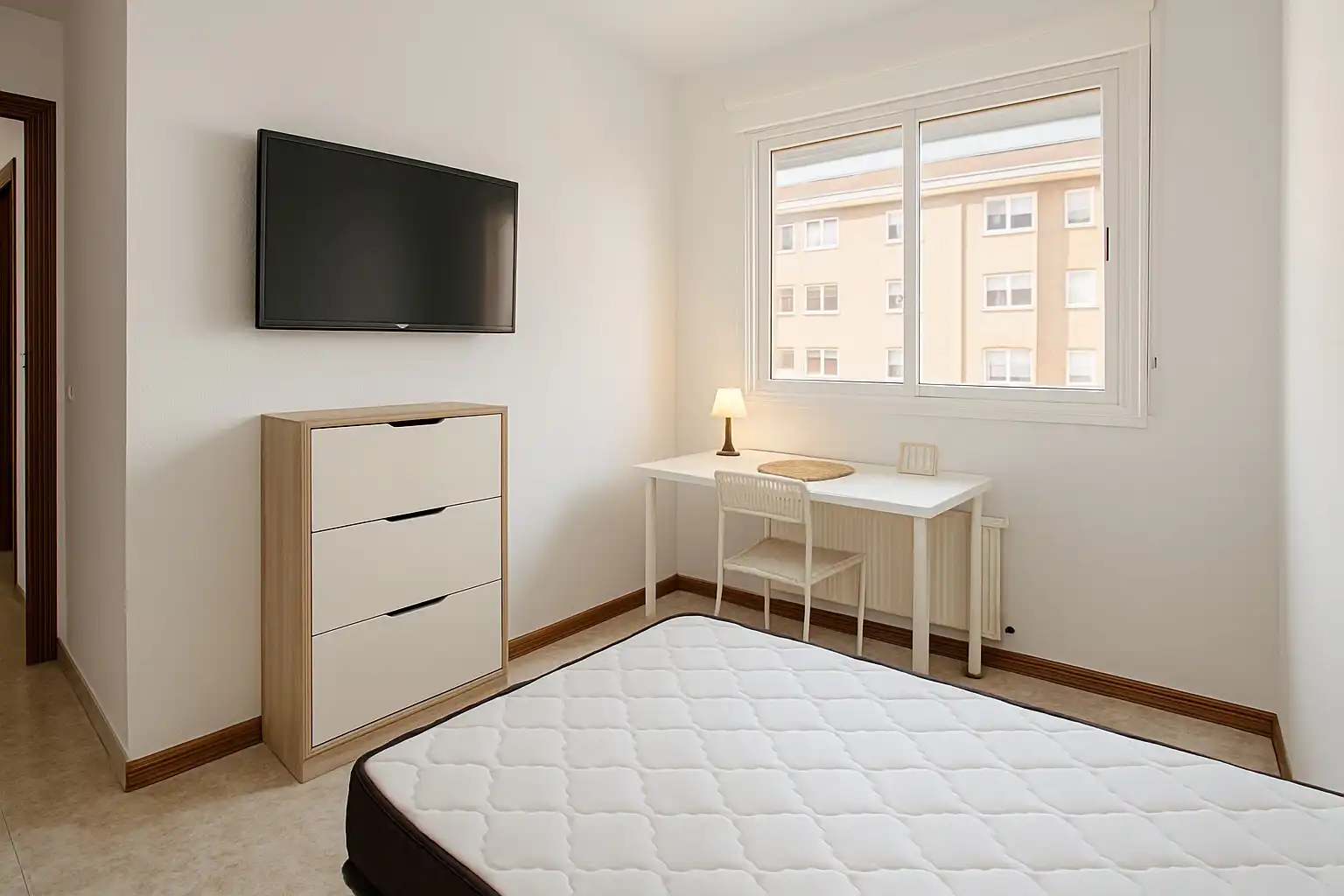 Schlafzimmer von Wohnung zur untervermieten in Parla mit Heizung, Privatgarten und Möbliert