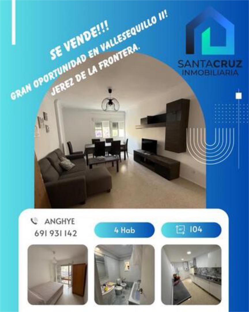 Living room of Flat for sale in Jerez de la Frontera  with Terrace and Furnished