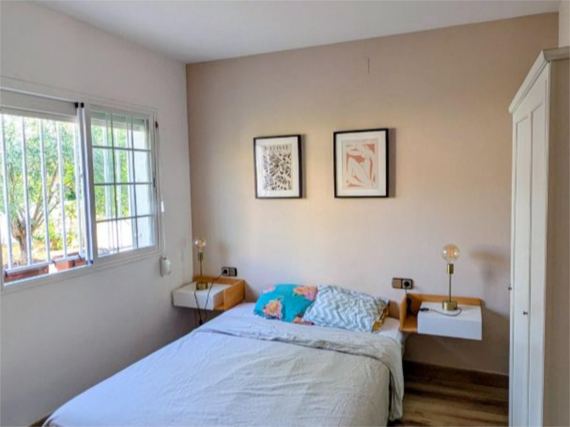 Bedroom of House or chalet to share in Olivella  with Air Conditioner, Heating and Private garden