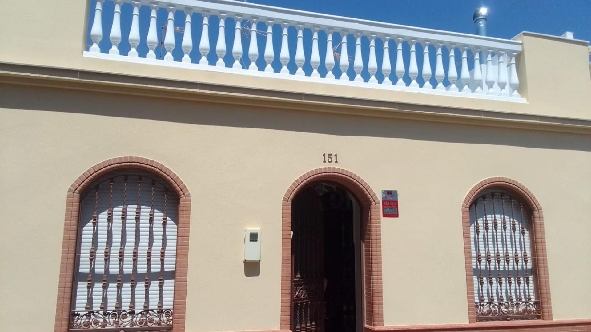 Exterior view of Single-family semi-detached for sale in Isla Cristina  with Air Conditioner, Heating and Storage room