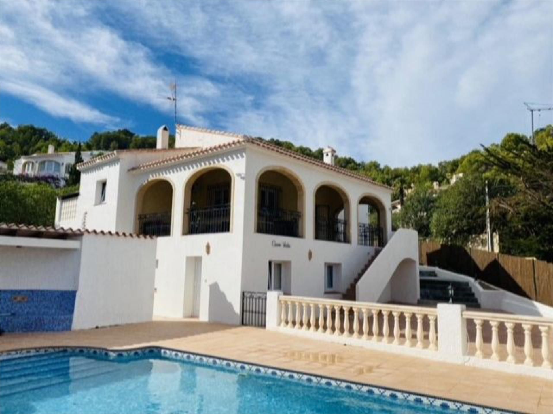 Vista exterior de Casa o chalet de alquiler en Jávea / Xàbia con Aire acondicionado, Calefacción y Jardín privado