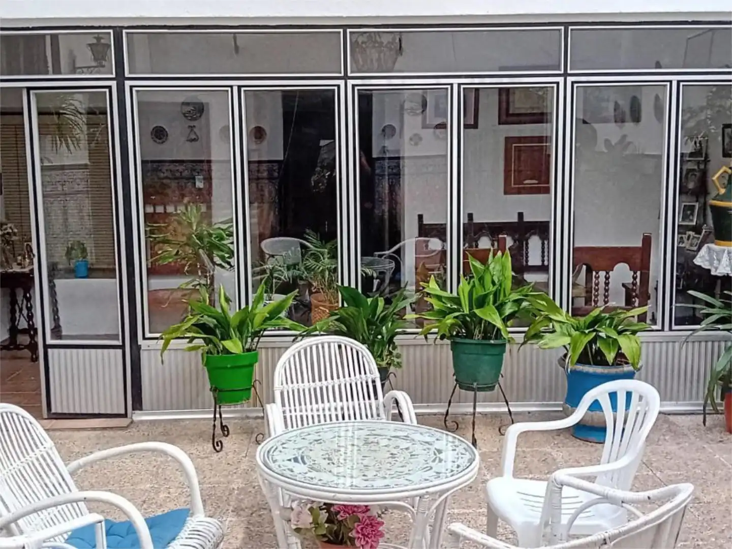 Terrace of Detached homes for sale in Bujalance  with Air Conditioner, Terrace and Swimming Pool