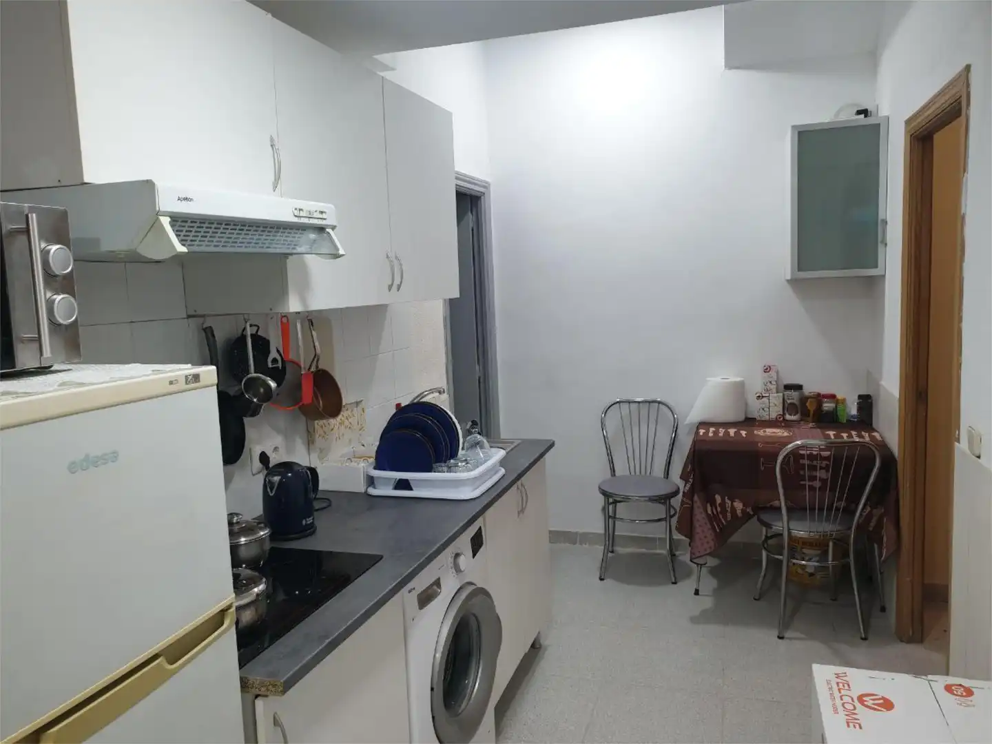 Küche von Erdgeschoss zur untervermieten in Madrid mit Heizung, Parkett und Möbliert
