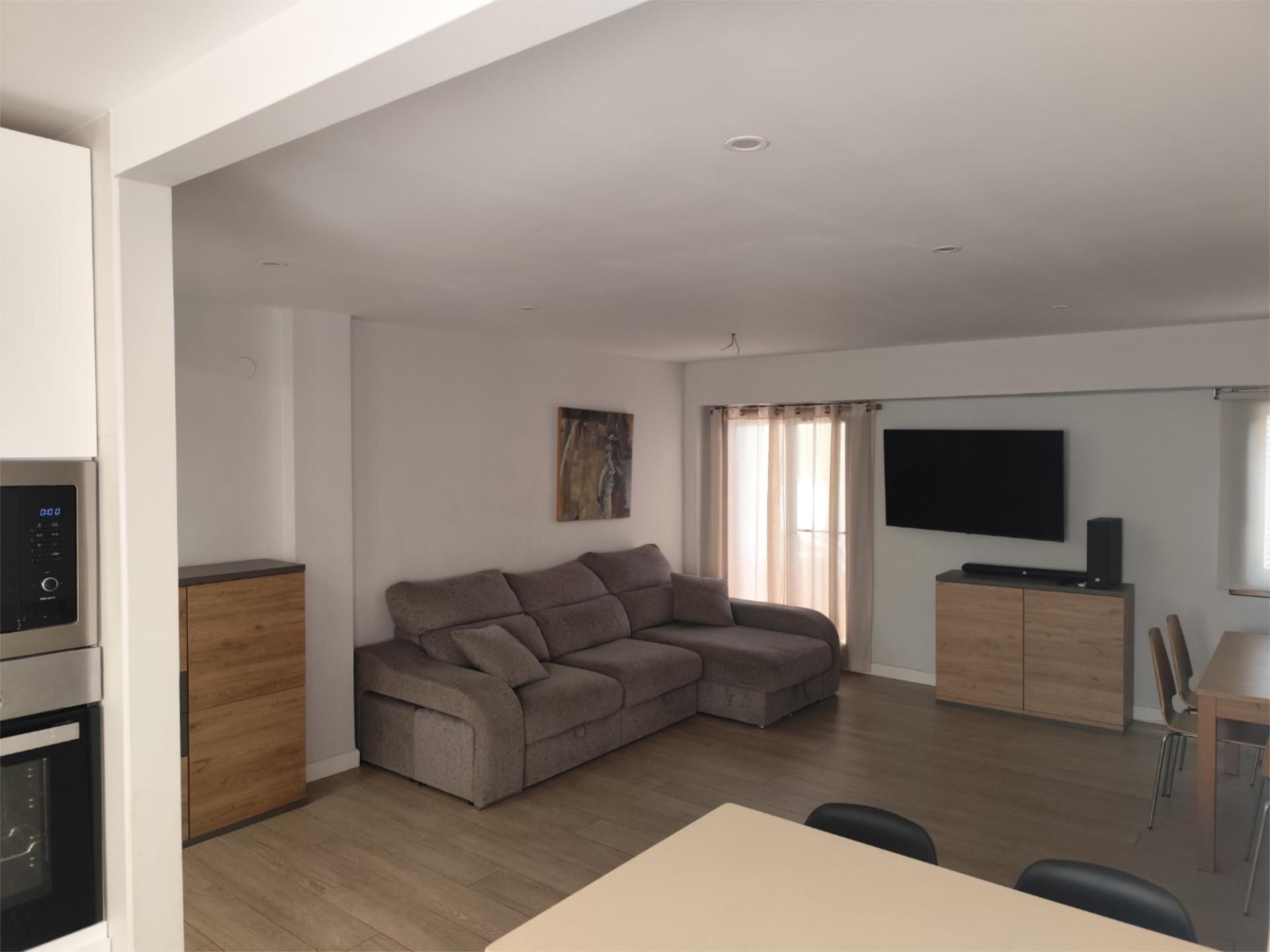 Sala de estar de Piso en venta en Castellón de la Plana / Castelló de la Plana con Terraza