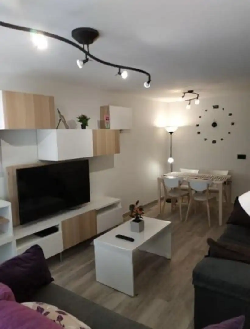 Sala d'estar de Pis de lloguer en Madrid amb Calefacció, Terrassa i Moblat