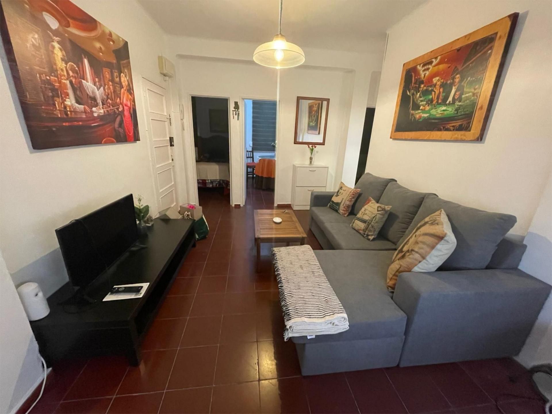 Living room of Flat to rent in Algeciras  with Furnished