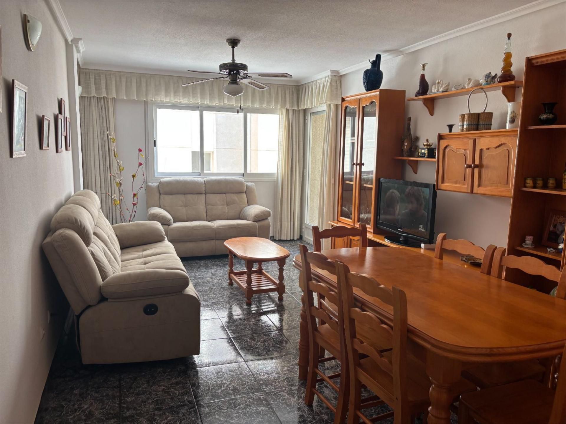 Living room of Flat to rent in Garrucha  with Terrace and Furnished