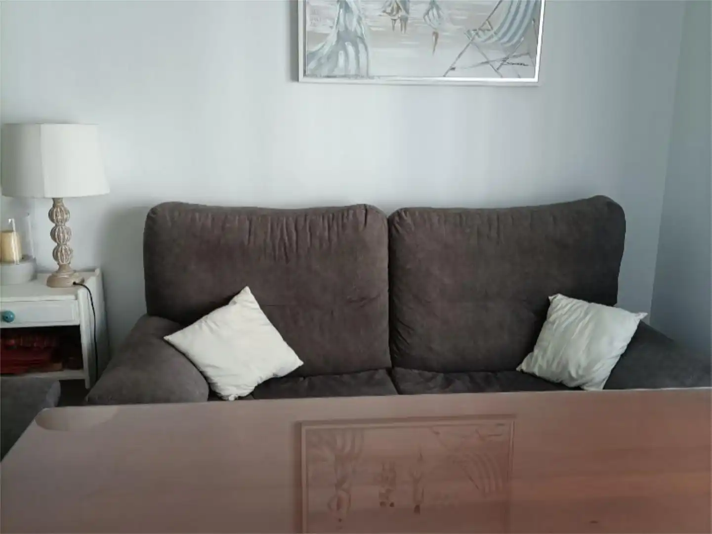 Flat for rent in Calle Doetsch, 6, Punta Umbría Living room of Flat for rent in Punta Umbría with Private garden, Terrace and Swimming Pool