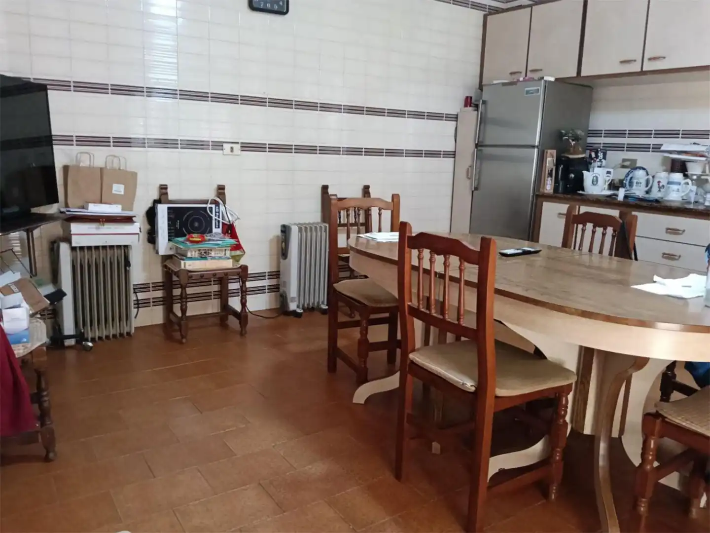 Küche von Einfamilien-Reihenhaus zum Verkauf in Lalín mit Privatgarten und Möbliert