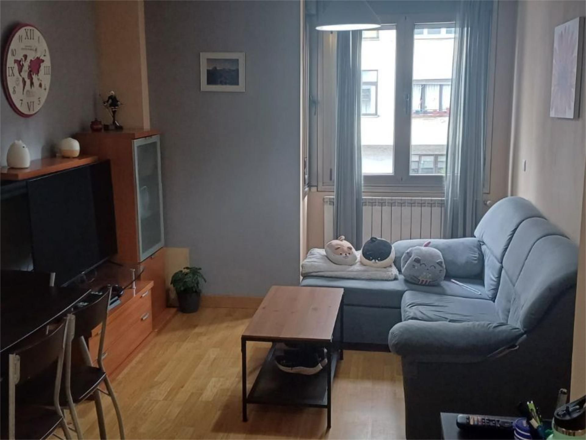 Living room of Apartment to rent in Oviedo   with Heating, Parquet flooring and Furnished