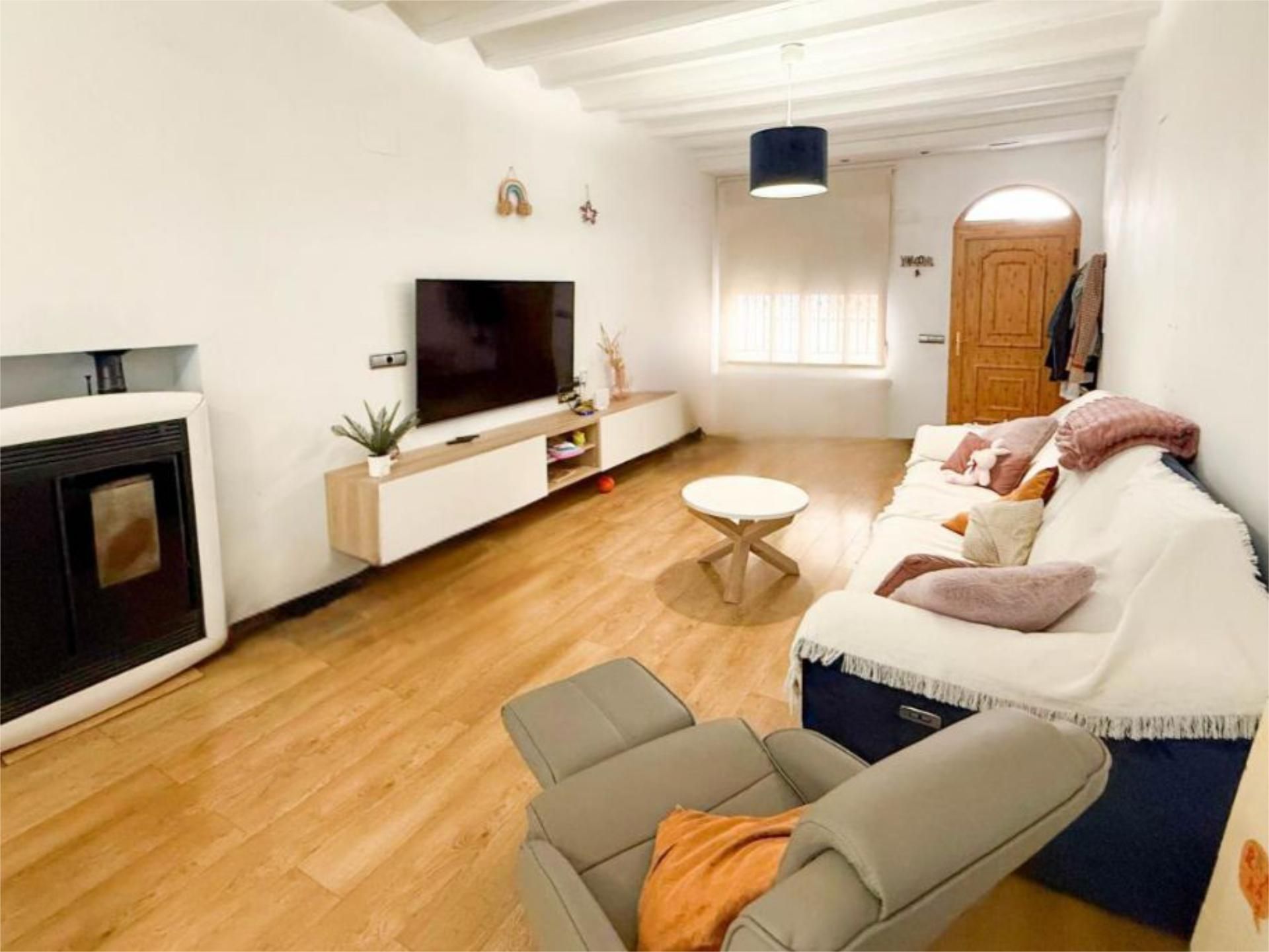 Living room of Flat for sale in Castellón de la Plana / Castelló de la Plana  with Air Conditioner, Terrace and Balcony