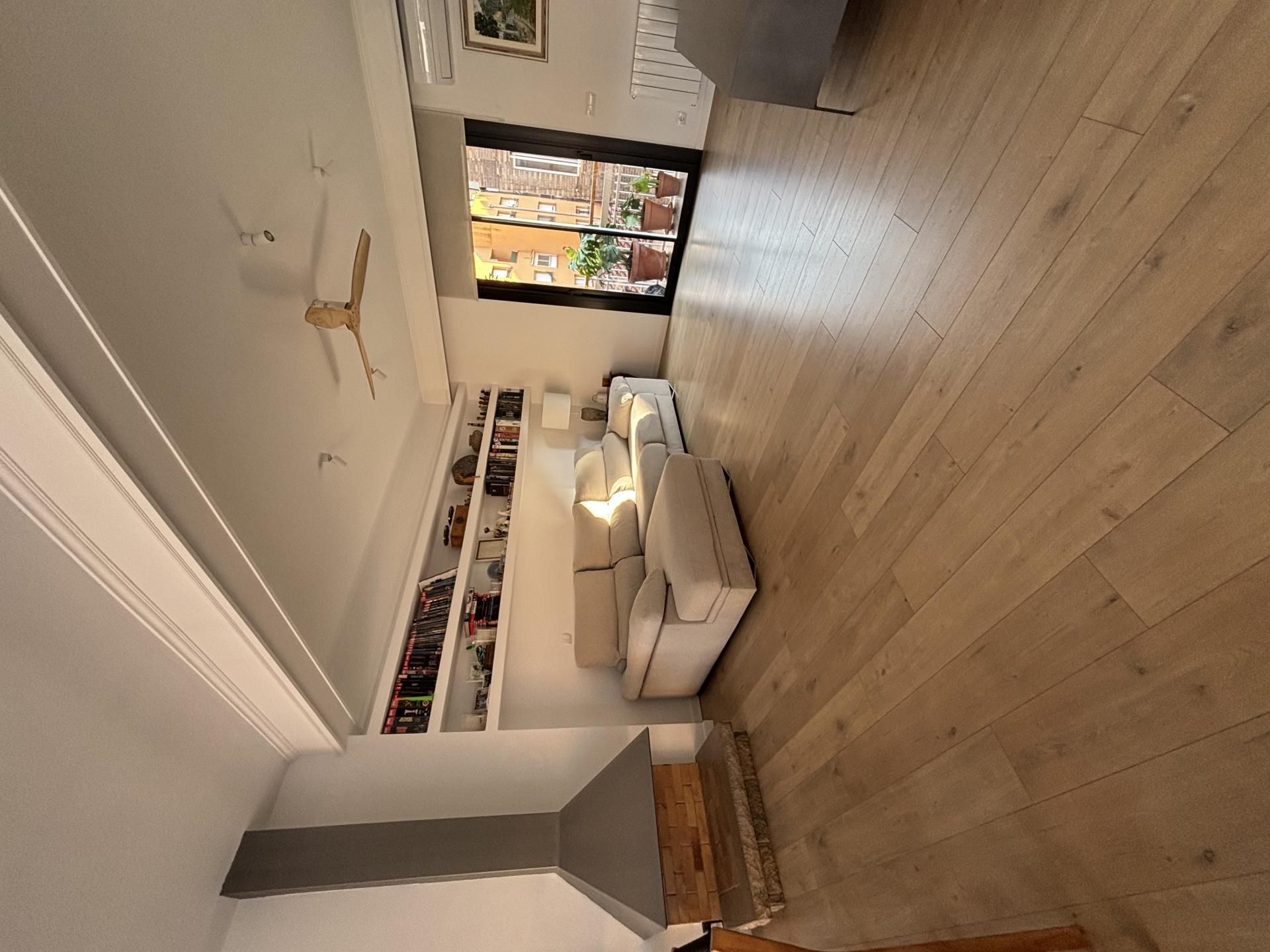 Living room of Flat for sale in Badalona  with Air Conditioner, Terrace and Balcony