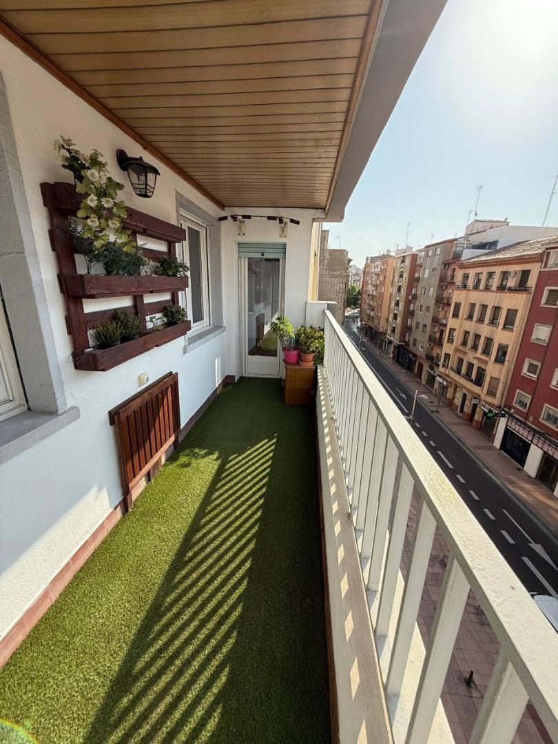 Balcony of Flat for sale in  Zaragoza Capital  with Air Conditioner and Terrace