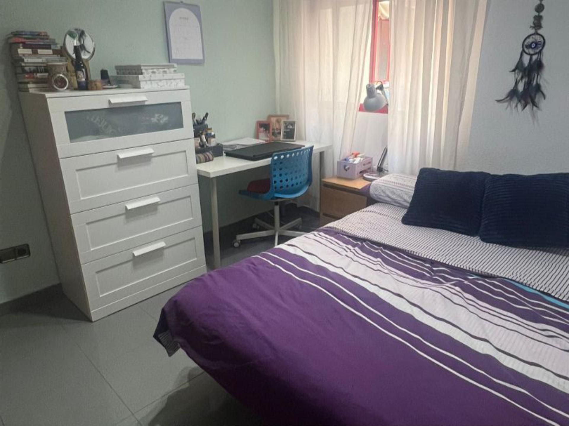 Bedroom of Flat to share in  Murcia Capital  with Air Conditioner, Furnished and Balcony