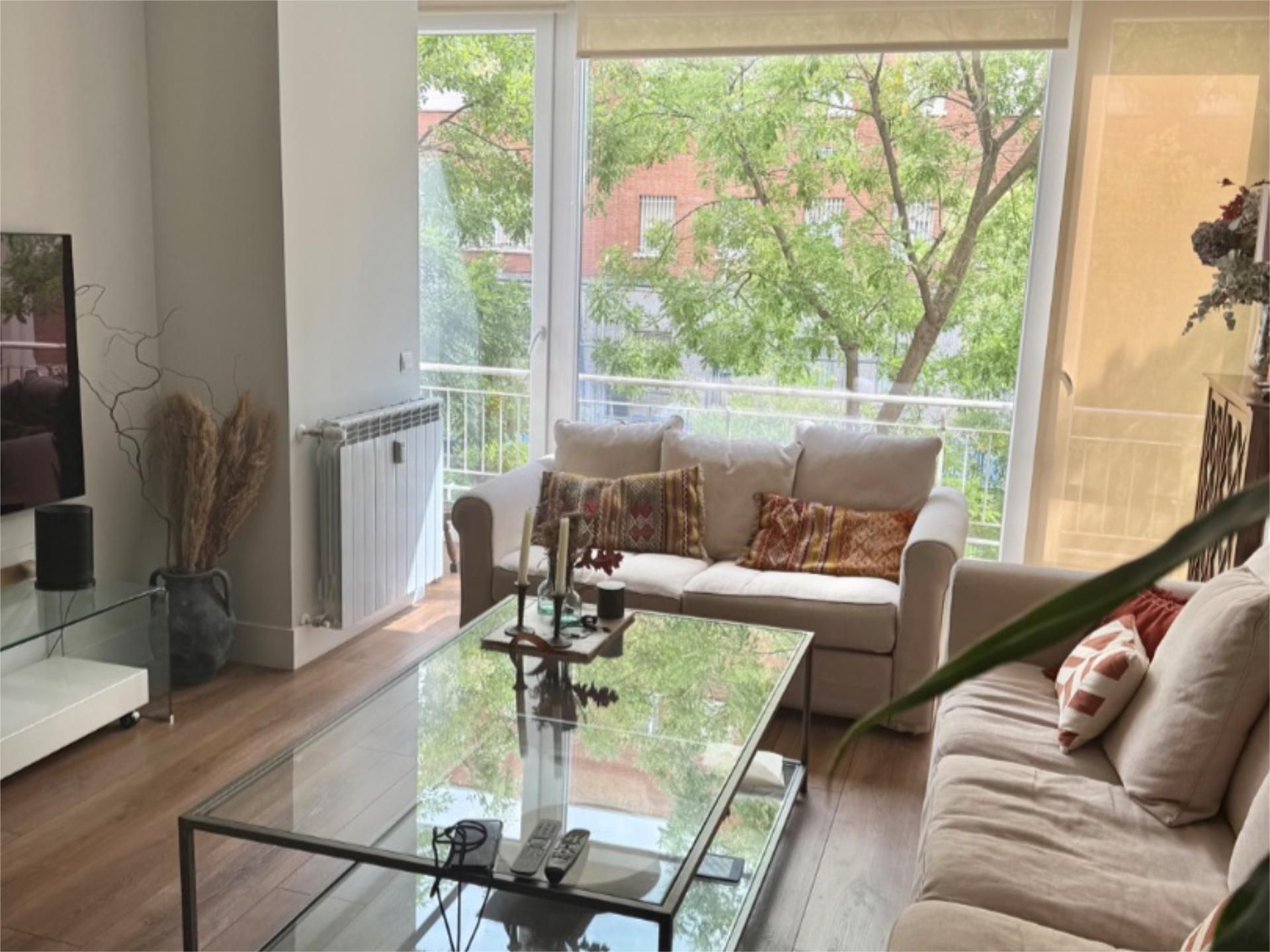 Living room of Flat for sale in  Madrid Capital  with Air Conditioner, Heating and Storage room