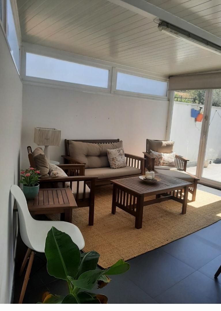 Living room of Flat to rent in Santiago de Compostela   with Heating, Parquet flooring and Terrace