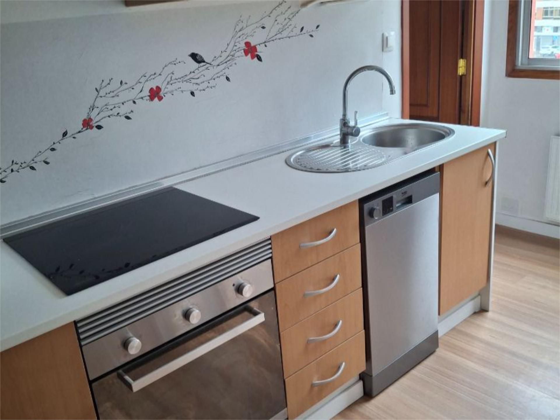 Küche von Wohnung miete in Redondela mit Heizung, Parkett und Terrasse