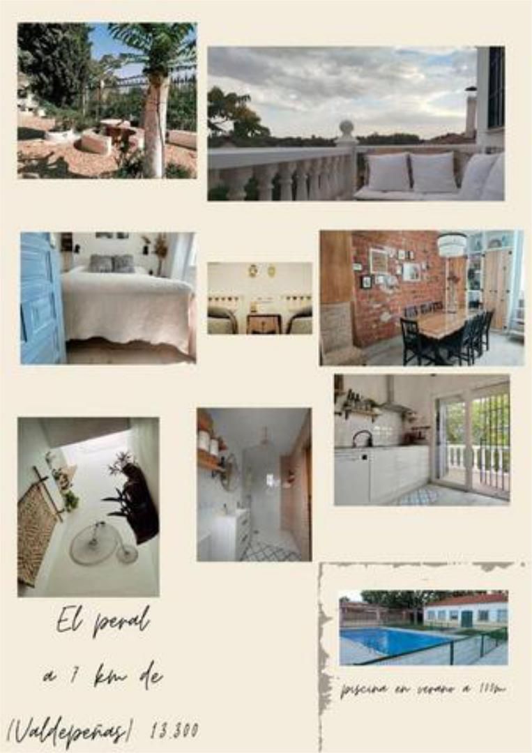Dormitori de Casa adosada de lloguer en Valdepeñas amb Calefacció, Jardí privat i Terrassa