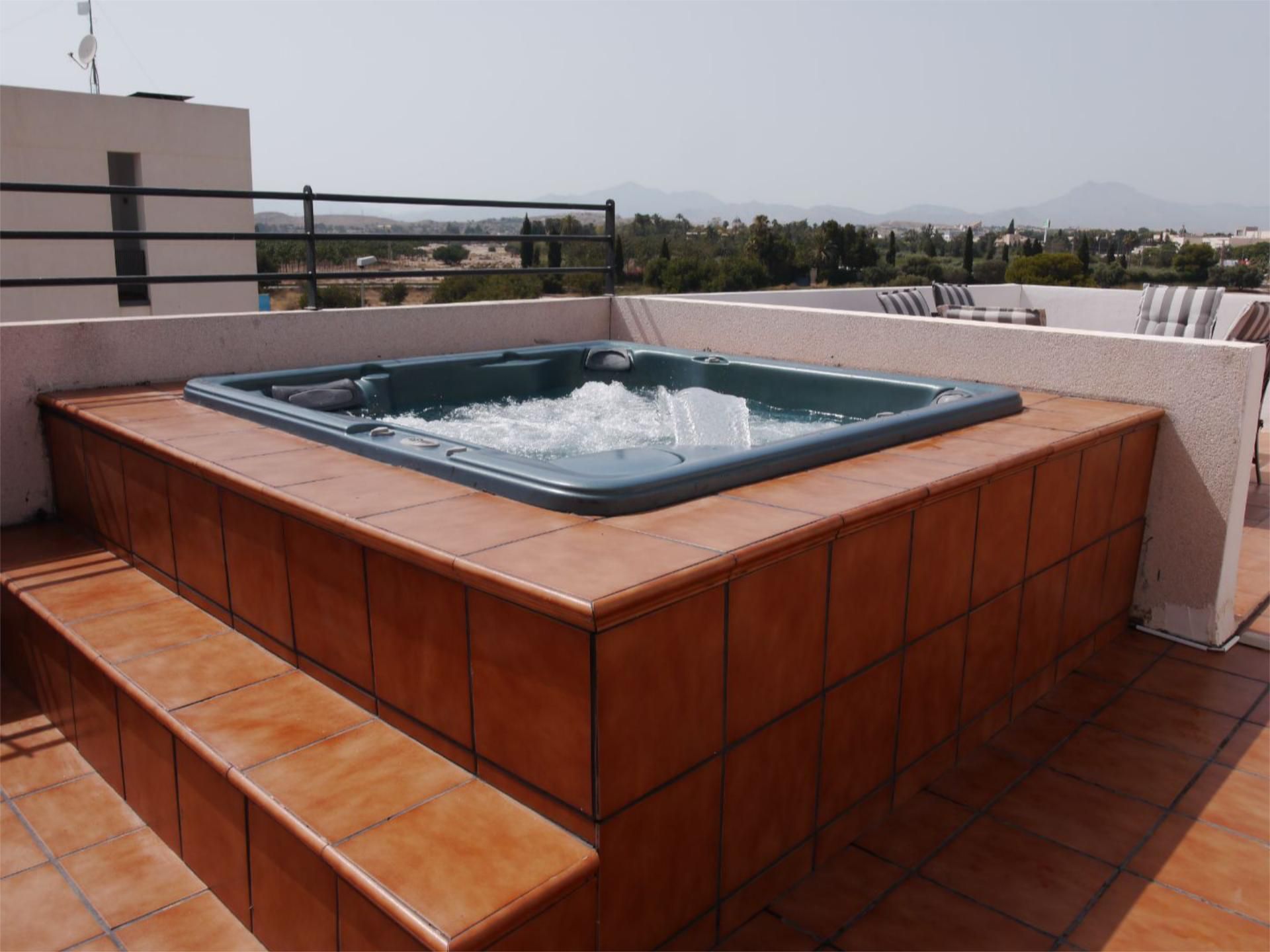Terrace of Attic to rent in Alicante / Alacant  with Air Conditioner, Terrace and Swimming Pool