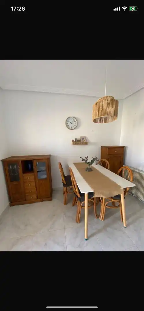 Dining room of Detached homes for rent in Torrevieja  with Air Conditioner, Private garden and Parquet flooring