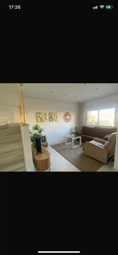 Living room of Detached homes for rent in Torrevieja  with Air Conditioner, Private garden and Parquet flooring
