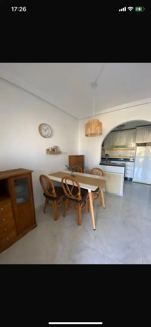 Dining room of Detached homes for rent in Torrevieja  with Air Conditioner, Private garden and Parquet flooring