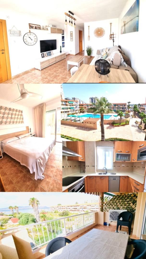 Bedroom of Flat to rent in La Manga del Mar Menor  with Air Conditioner, Heating and Private garden