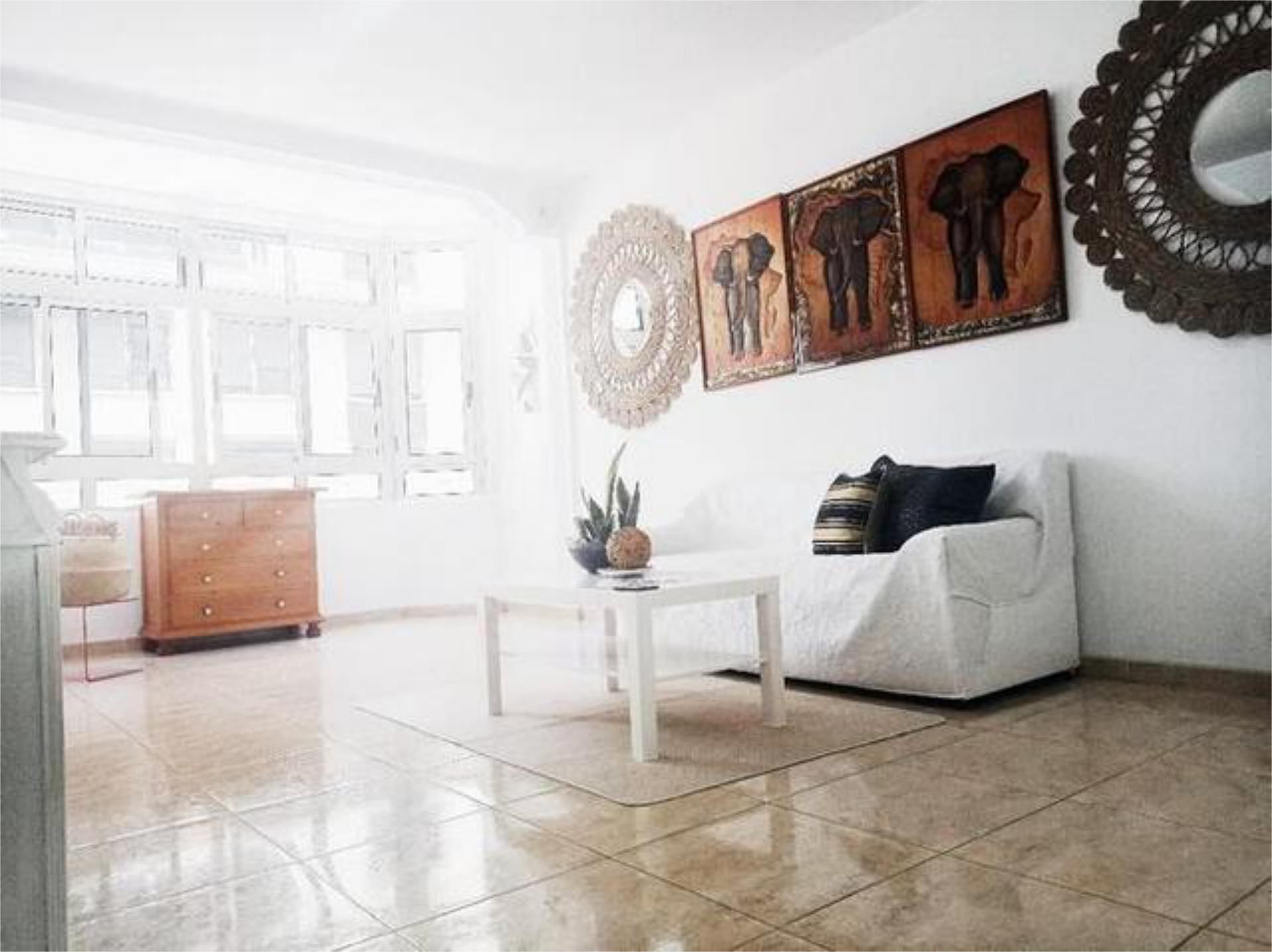 Sala de estar de Piso de alquiler en Las Palmas de Gran Canaria con Amueblado y Se aceptan mascotas