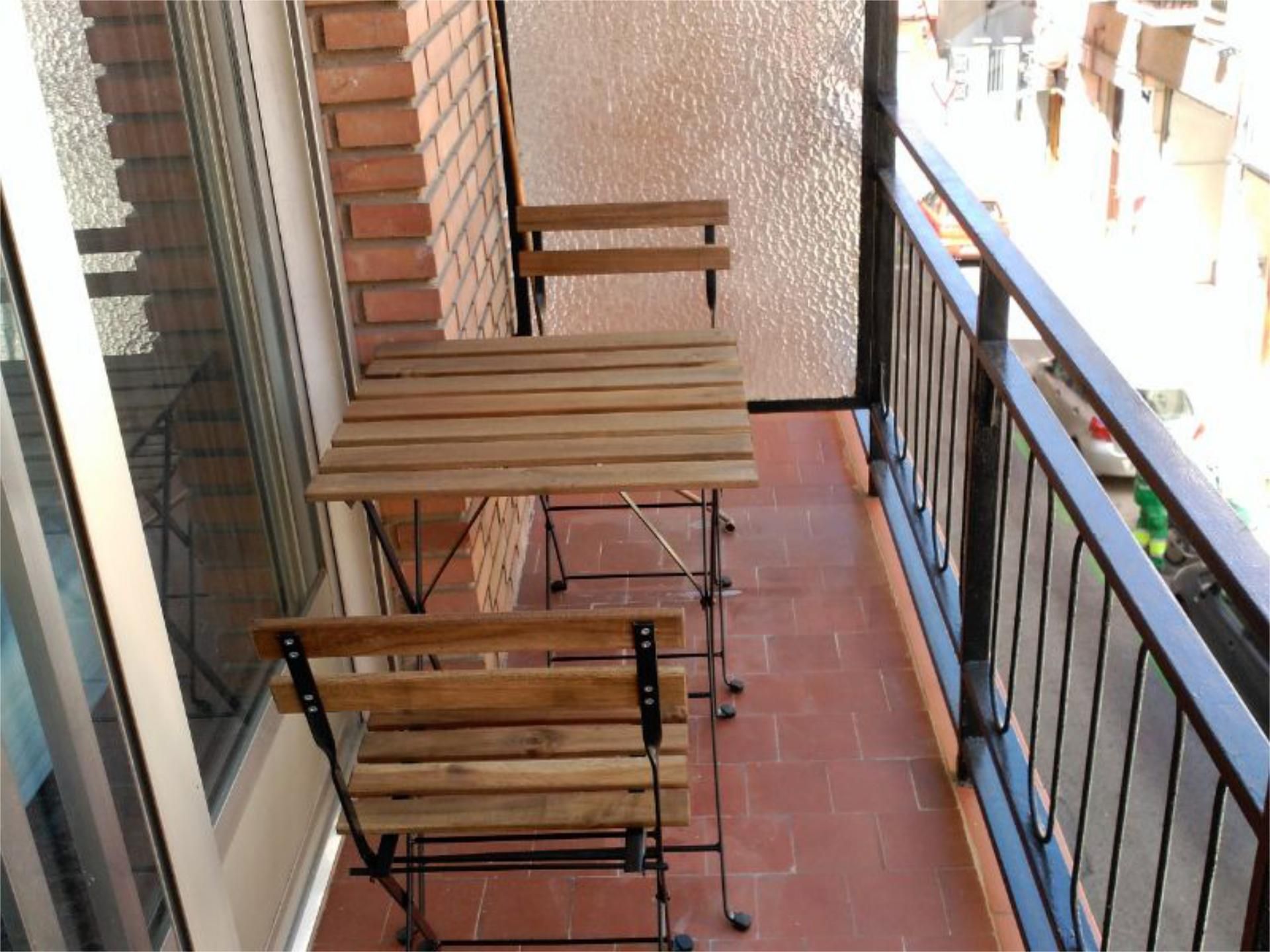 Balcony of Flat to rent in  Madrid Capital  with Heating, Terrace and Furnished