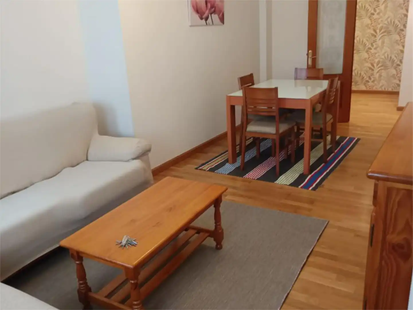 Flat for rent in Ronda das Fontiñas, 23, San Roque - As Fontiñas Living room of Flat for rent in Lugo with Heating, Parquet flooring and Furnished