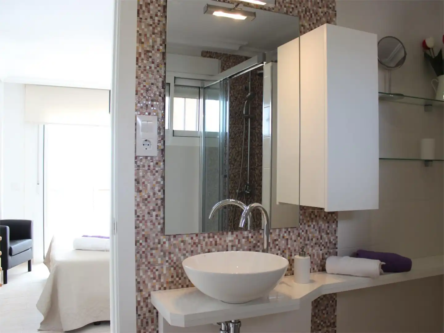 Piso en venta en Urbanización Mil P Comercial, 4, Mil Palmeras Baño de Piso en venta en Pilar de la Horadada con Aire acondicionado, Calefacción y Terraza