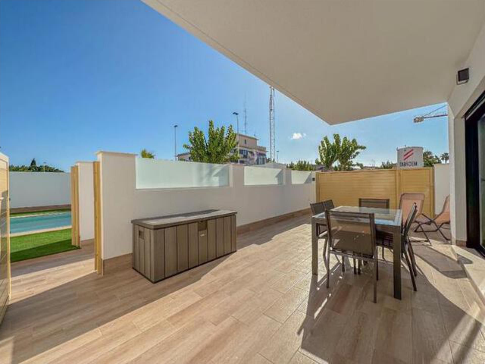 Terrassa de Apartament de lloguer en San Pedro del Pinatar amb Calefacció, Terrassa i Piscina
