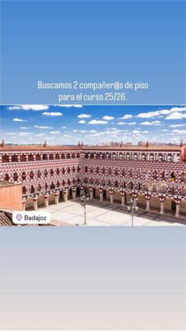 Vista exterior de Estudi per a compartir en Badajoz Capital
