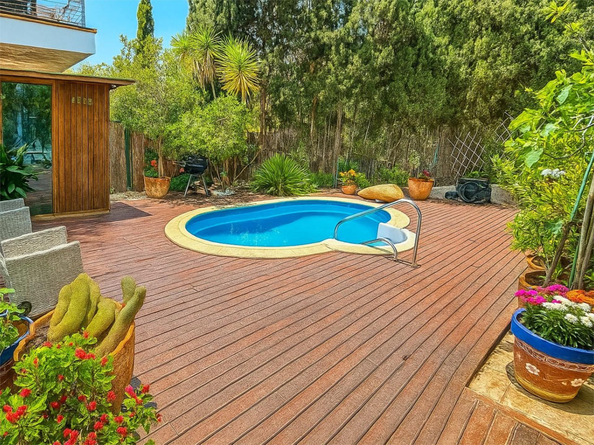 Piscina de Casa adosada en venda en Málaga Capital amb Aire condicionat, Terrassa i Piscina