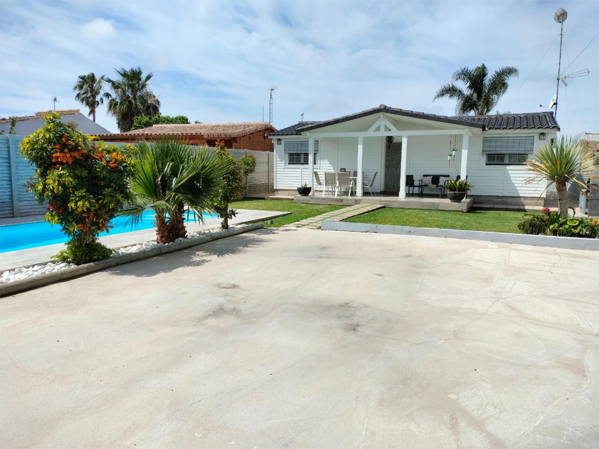 Swimming pool of House or chalet to rent in Chiclana de la Frontera  with Air Conditioner, Private garden and Terrace